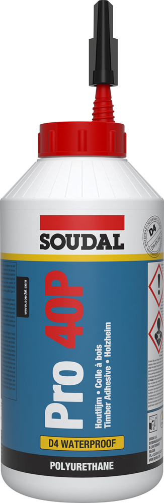 PU HOUTLIJM (WATERVAST) PRO 40 P 750GR REF:108766 SOUDAL
