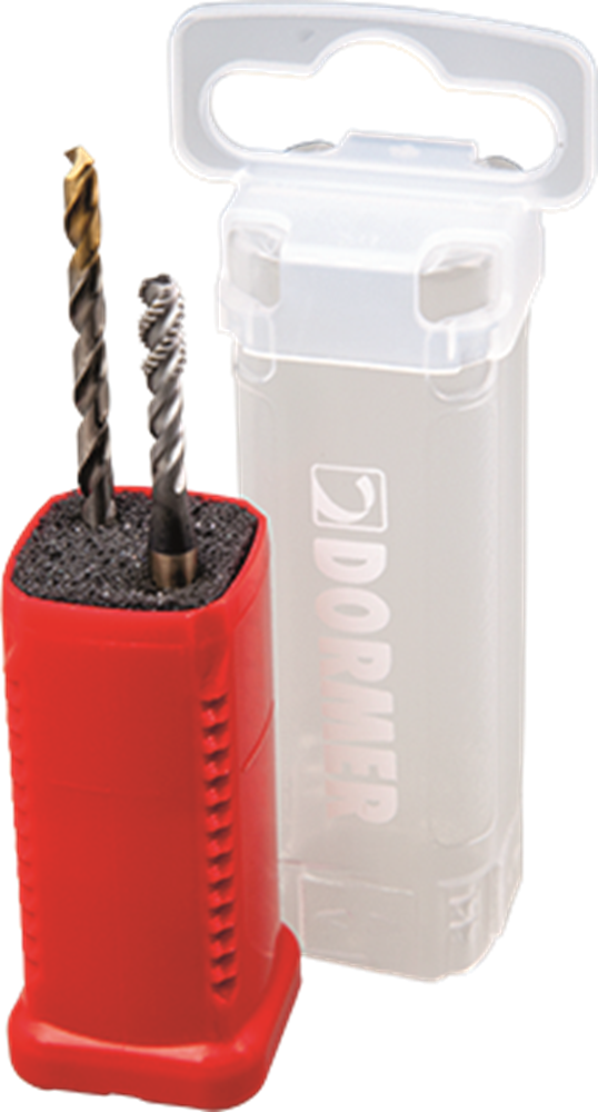 HSS-E MACHINETAP EX00 M6 + SPIRAALBOOR A002 Ø 5.0 DUO PACK REF:L001EX00M6XA002 DORMER