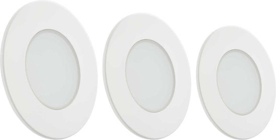 TWILIGHT HYDROIP 65 INBOUWSPOT 3-PACK 4000K WIT 3X 5W - 3X 375LM REF:TT-510116
