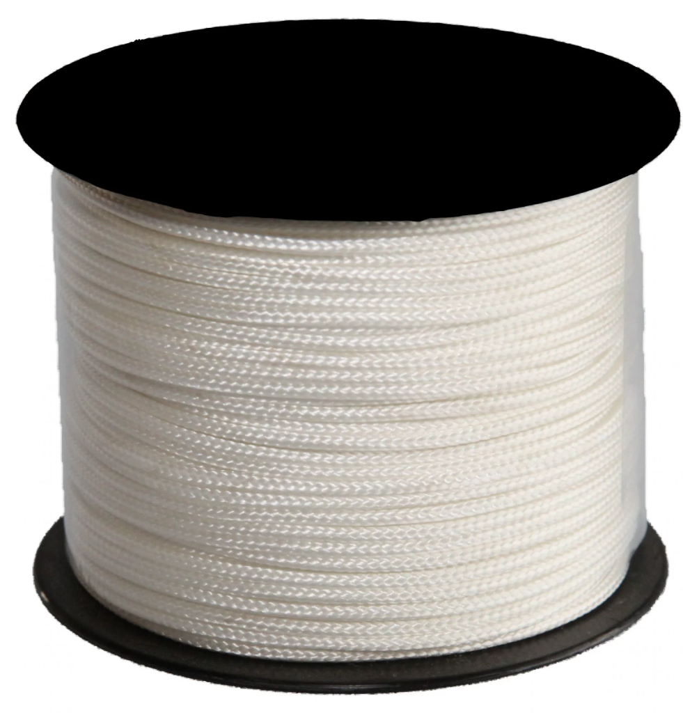 GEVLOCHTEN NYLON TOUW 3MM 100M WIT REF:NT 03-100 LEDENT