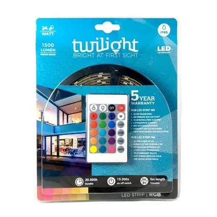 TWILIGHT LED STRIP 5M 18W 1500LM RGB IP65 REF:TT-500391