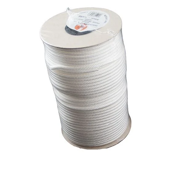 GEVLOCHTEN NYLON TOUW 5MM 100M WIT REF:NT 05-100 LEDENT