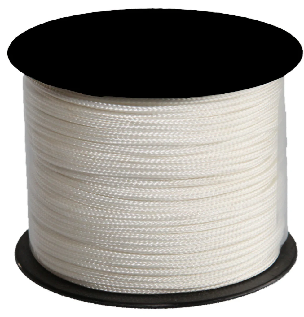 NYLON METSERSKOORD 1MM 100M WIT REF:NT 1-100 LEDENT