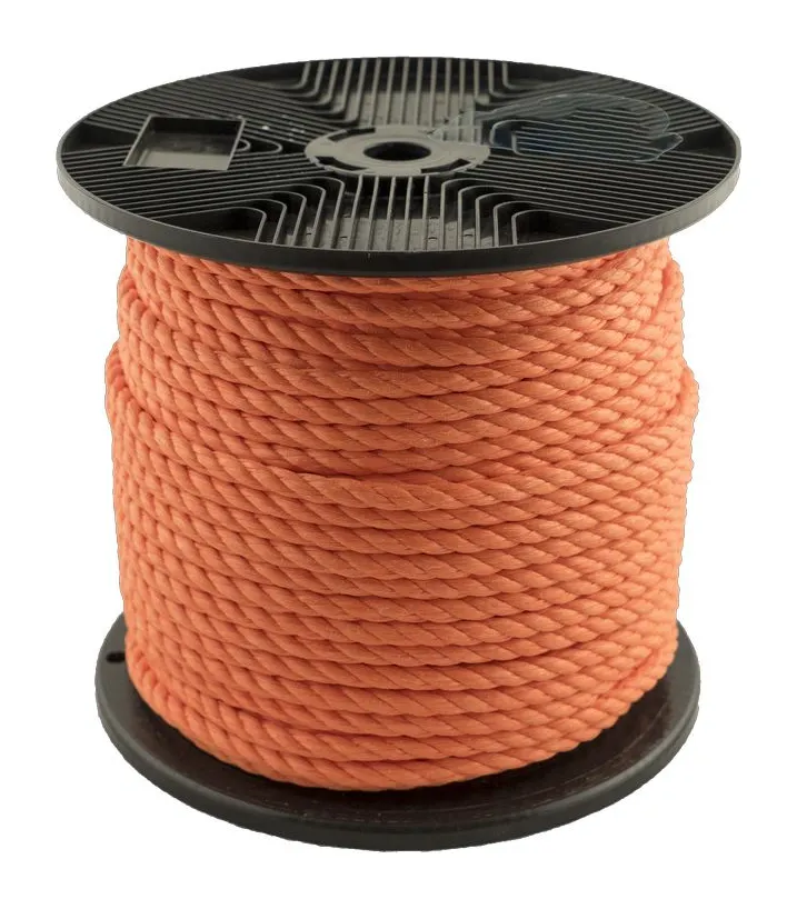 GEDRAAID POLYETHYLEEN TOUW 6MM 100M ORANJE REF:PEOR 06-100B LEDENT