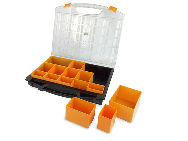 STAPELDOOS + UITNEEMBARE VAKJES 430X370X85MM IR100622 REF:340478 IRONSIDE