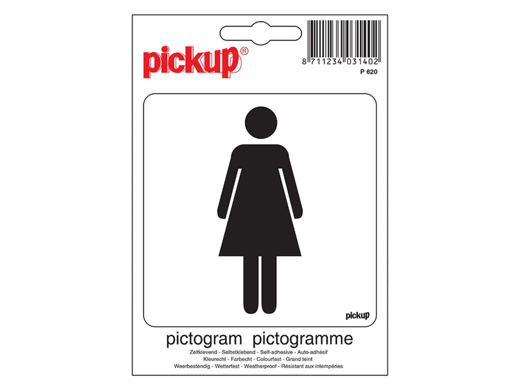 STICKER DAMES 100X100 MM REF:P620