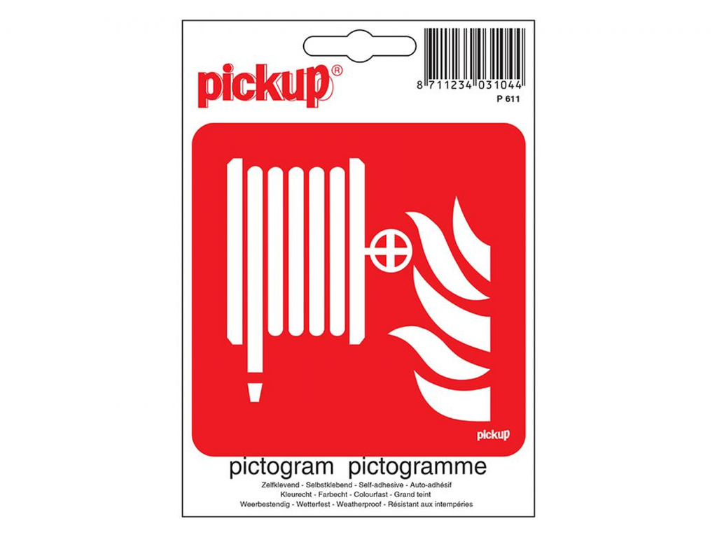 STICKER BRANDSLANG 100X100 MM REF:P611