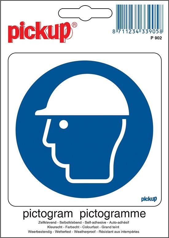 STICKER VEILIGHEIDSHELM DRAGEN 100X100 MM REF:P902