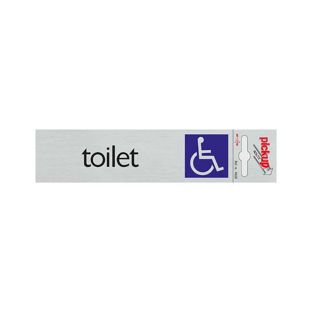 BORD ALULOOK TOILET TOEG. VOOR ROLSTOEL 165X44 MM ZELFKLEVEND REF:4628