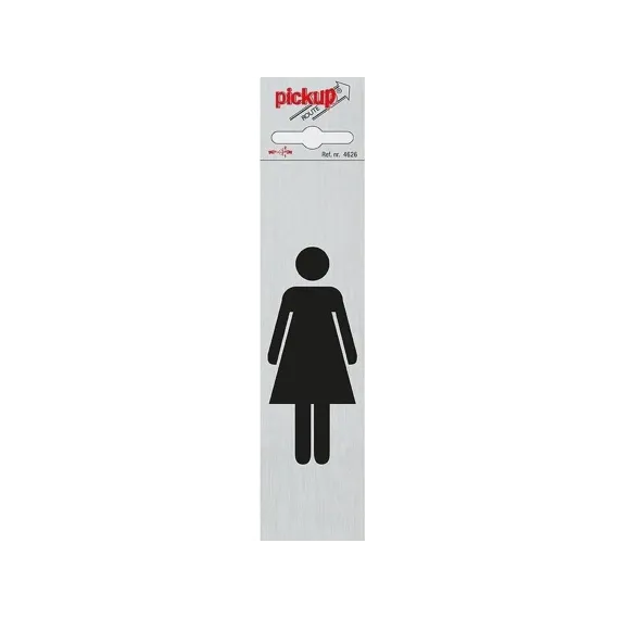 BORD ALULOOK DAMES SYMBOOL STAAND 165X44 MM ZELFKLEVEND REF:4626