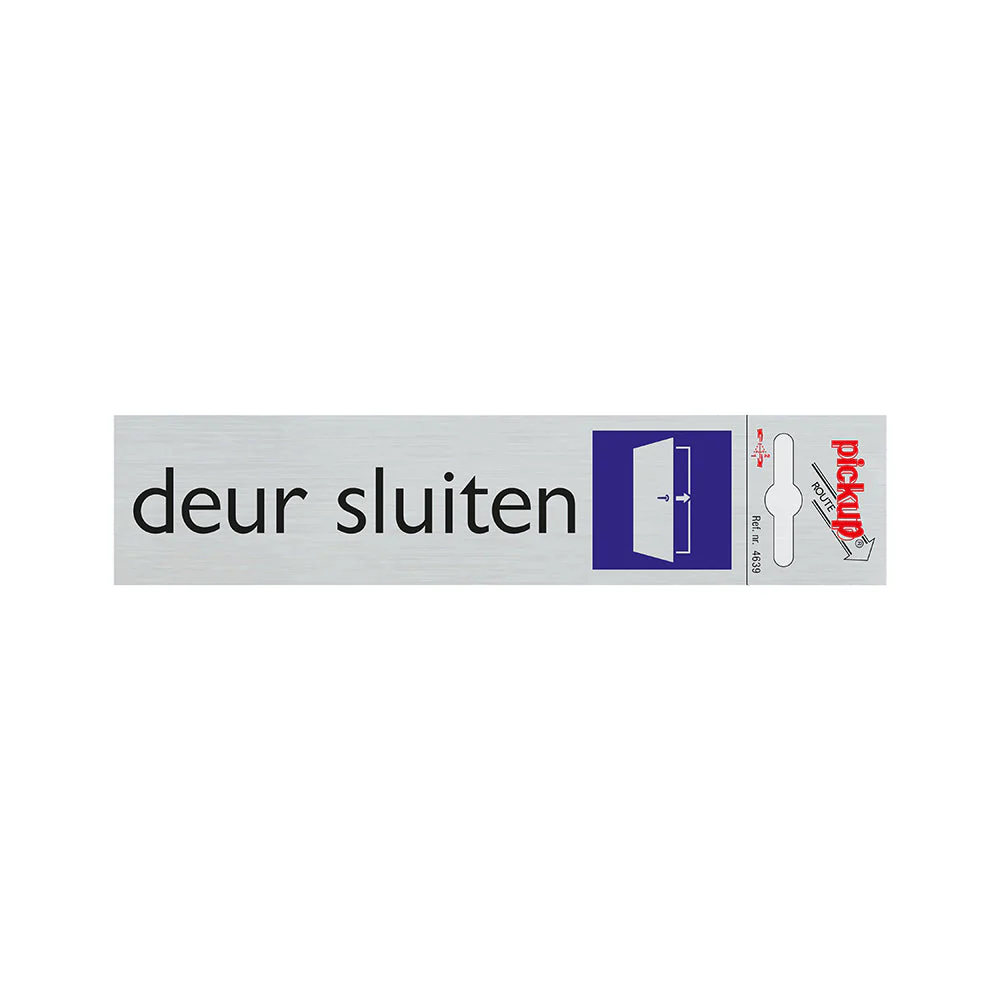 BORD ALULOOK DEUR SLUITEN 165X44 MM ZELFKLEVEND REF:4639