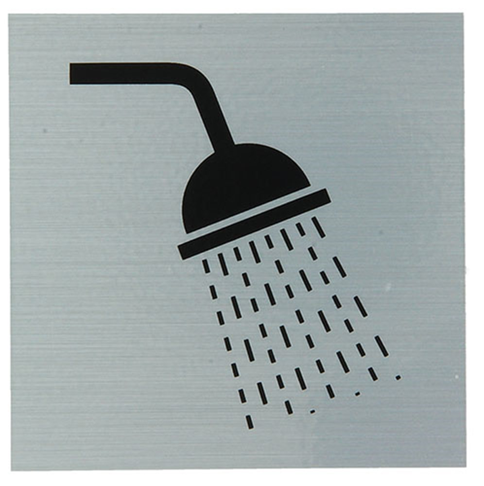BORD ALULOOK DOUCHE 80X80 MM ZELFKLEVEND REF:4820