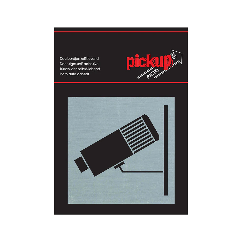 BORD ALULOOK CAMERABEWAKING 80X80 MM ZELFKLEVEND REF:4821