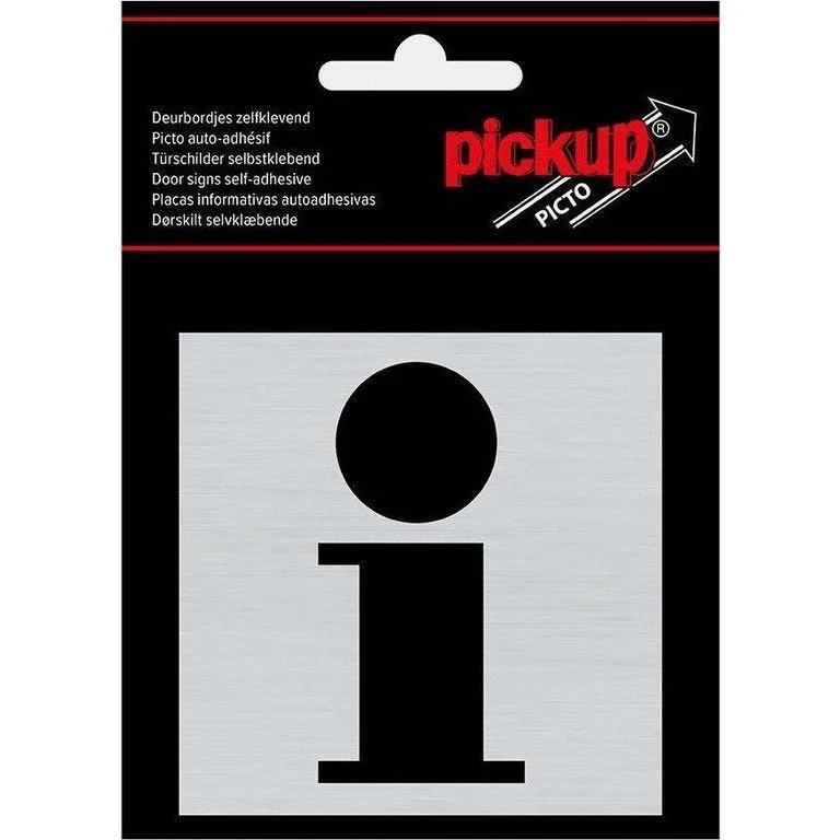 BORD ALULOOK INFORMATIE 80X80 MM ZELFKLEVEND REF:4829