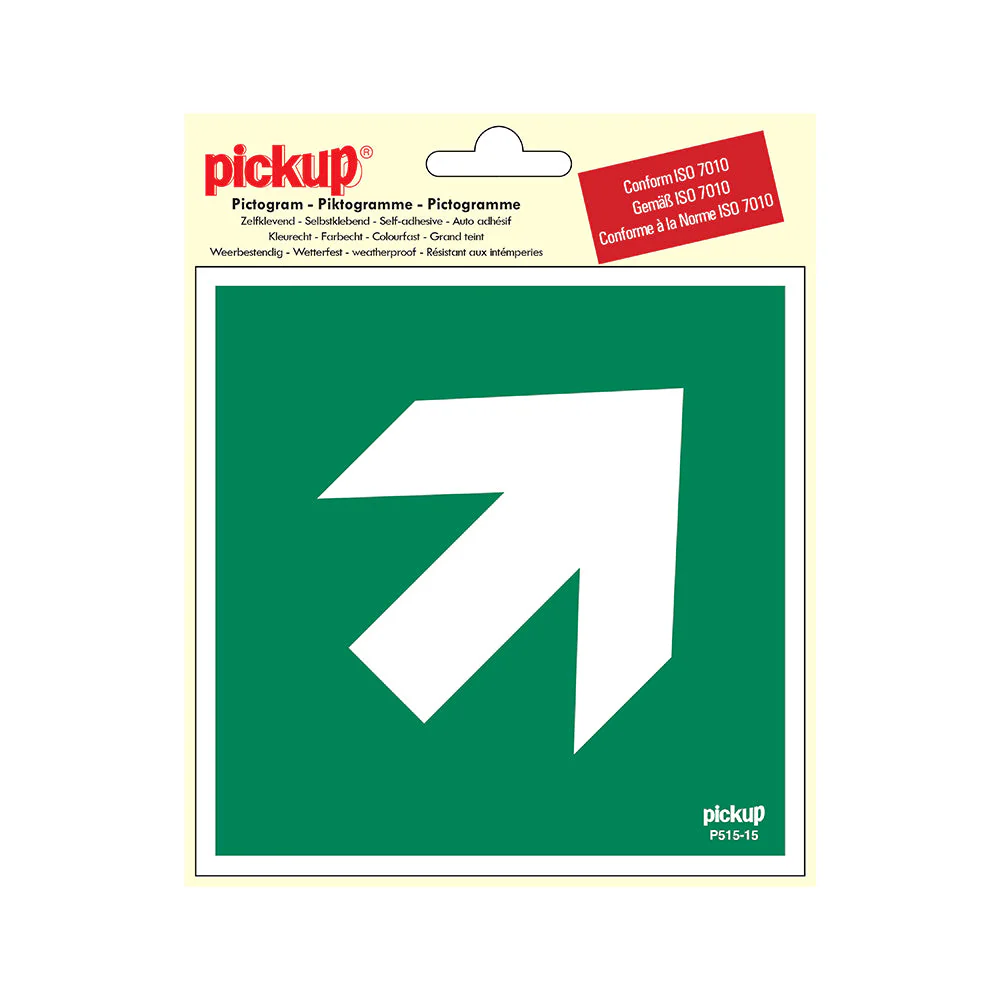 STICKER RICHTINGSPIJL 45 150X150 MM REF:P515-15
