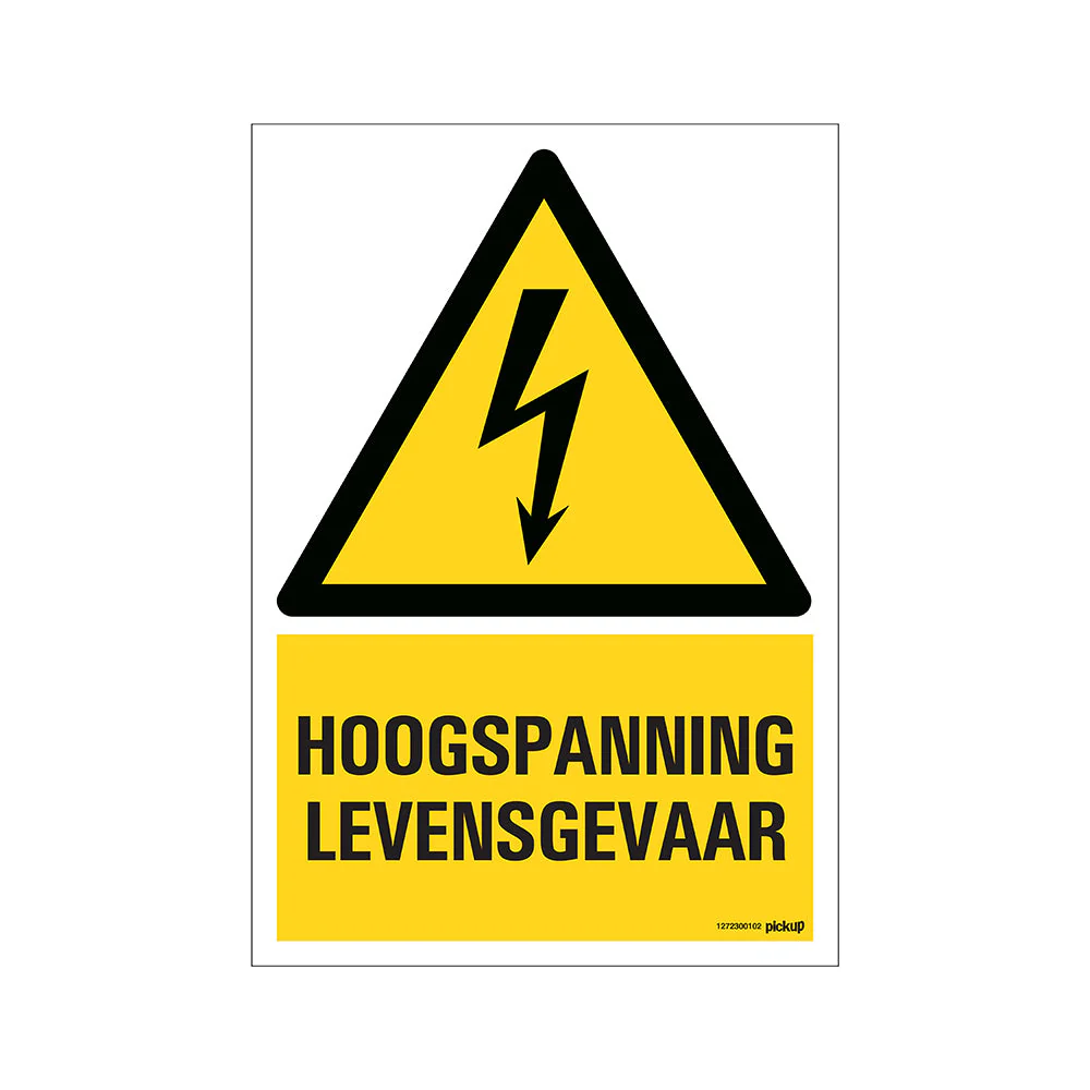 BORD HOOGSPANNING LEVENSGEVAAR 230X330 MM REF:1272300102