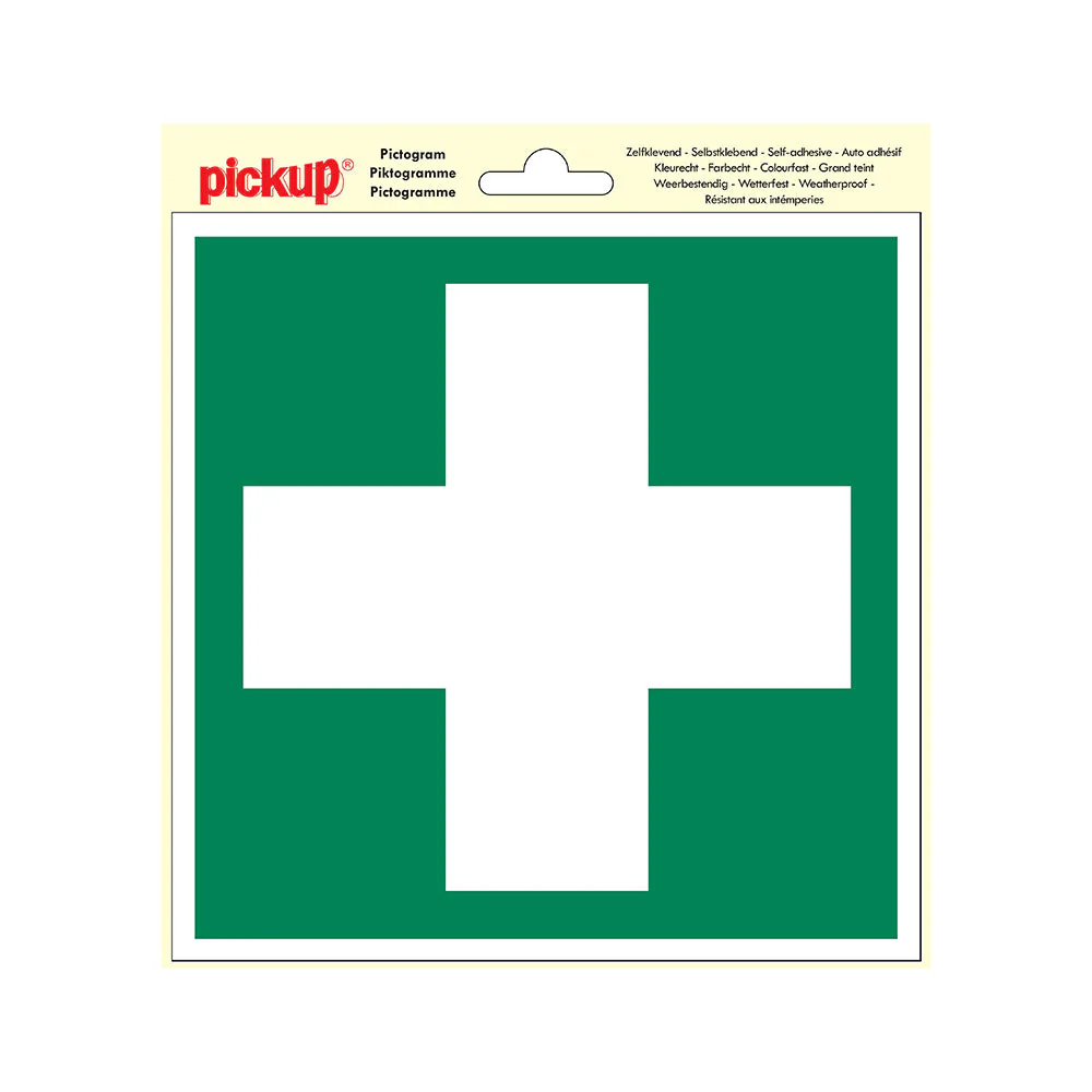 STICKER EHBO 200X200 MM REF:P602-20