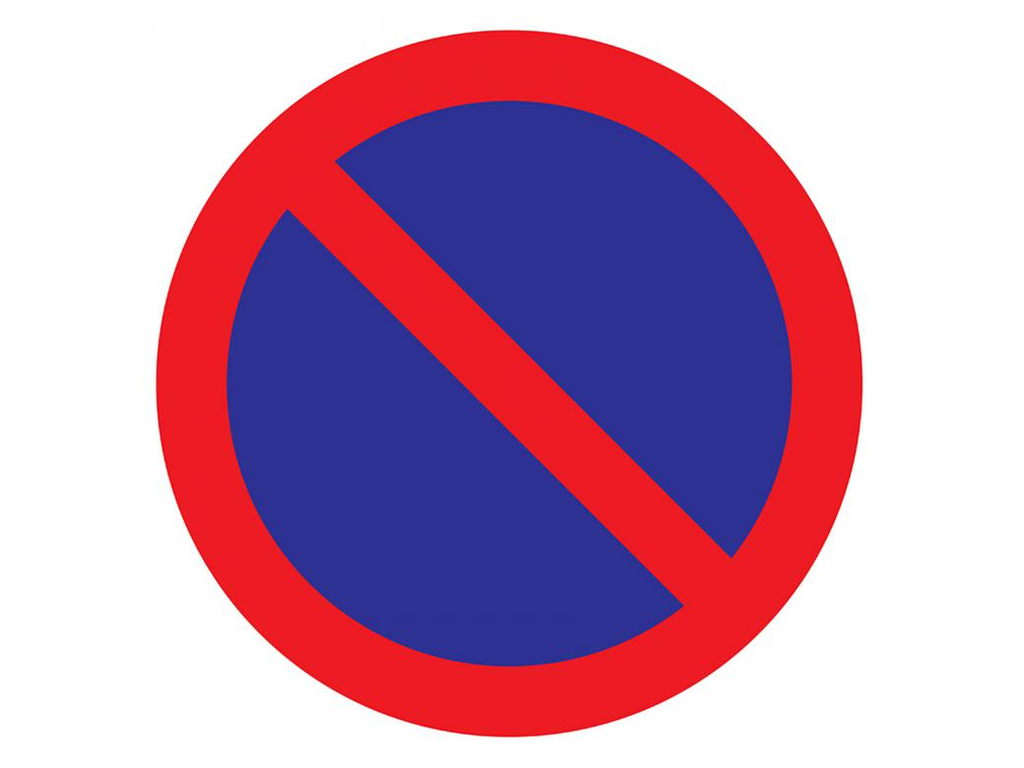 STICKER PARKEERVERBOD 200 MM ROND REF:P813-20