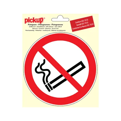 STICKER VERBODEN TE ROKEN 150 MM ROND REF:P800-15 PICKUP