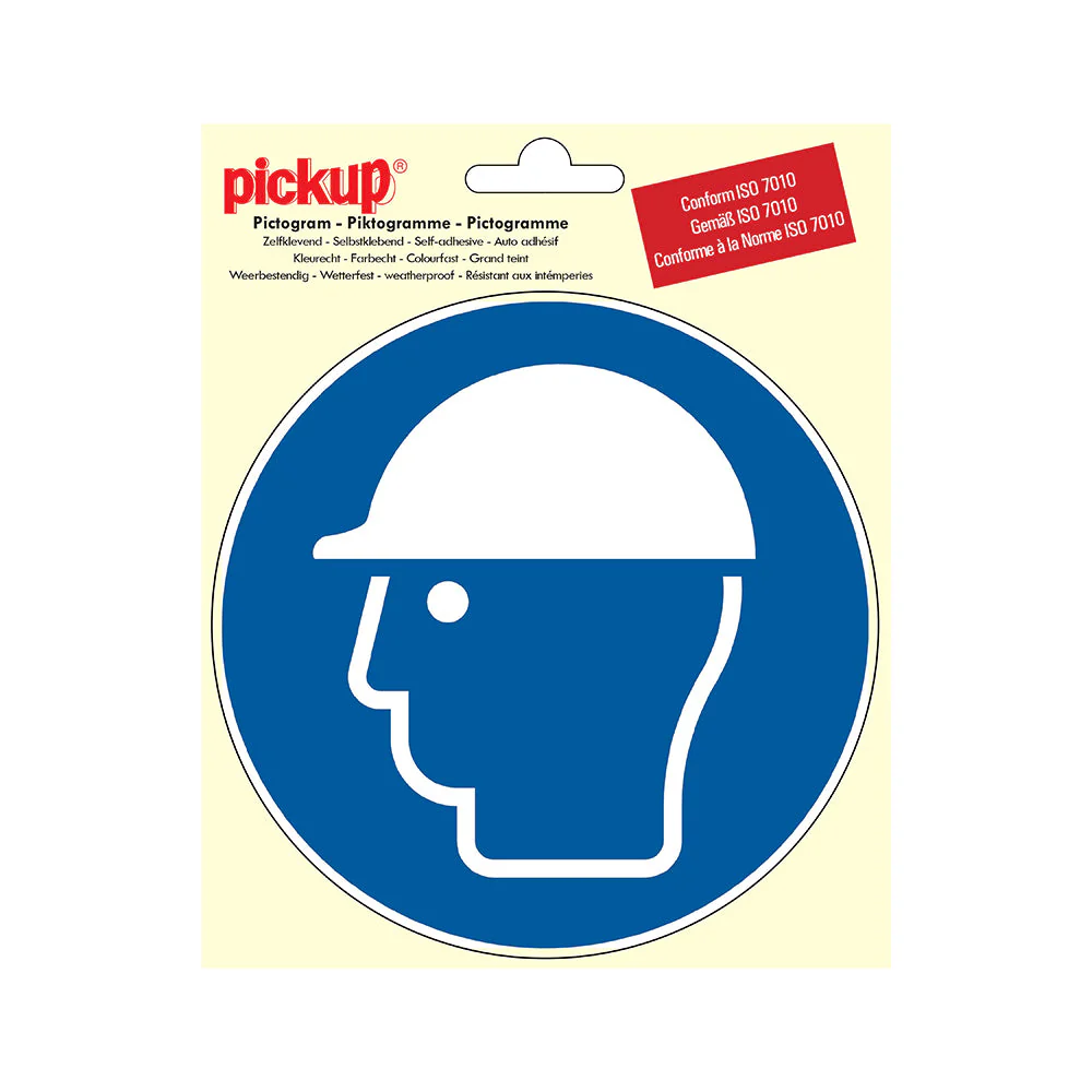 STICKER VEILIGHEIDSHELM DRAGEN 150 MM ROND REF:P902-15