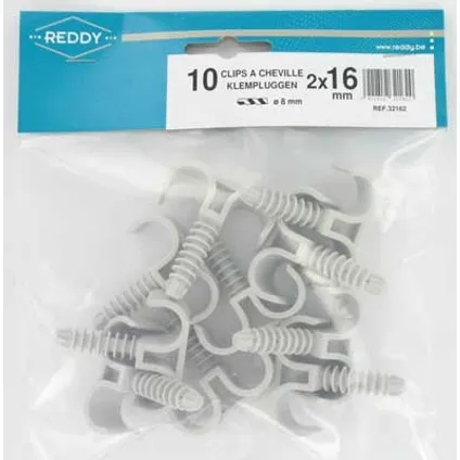 HANGZAKJE VAN 10 KLEMPLUGGEN 2X16MM REF:RD-32162 REDDY
