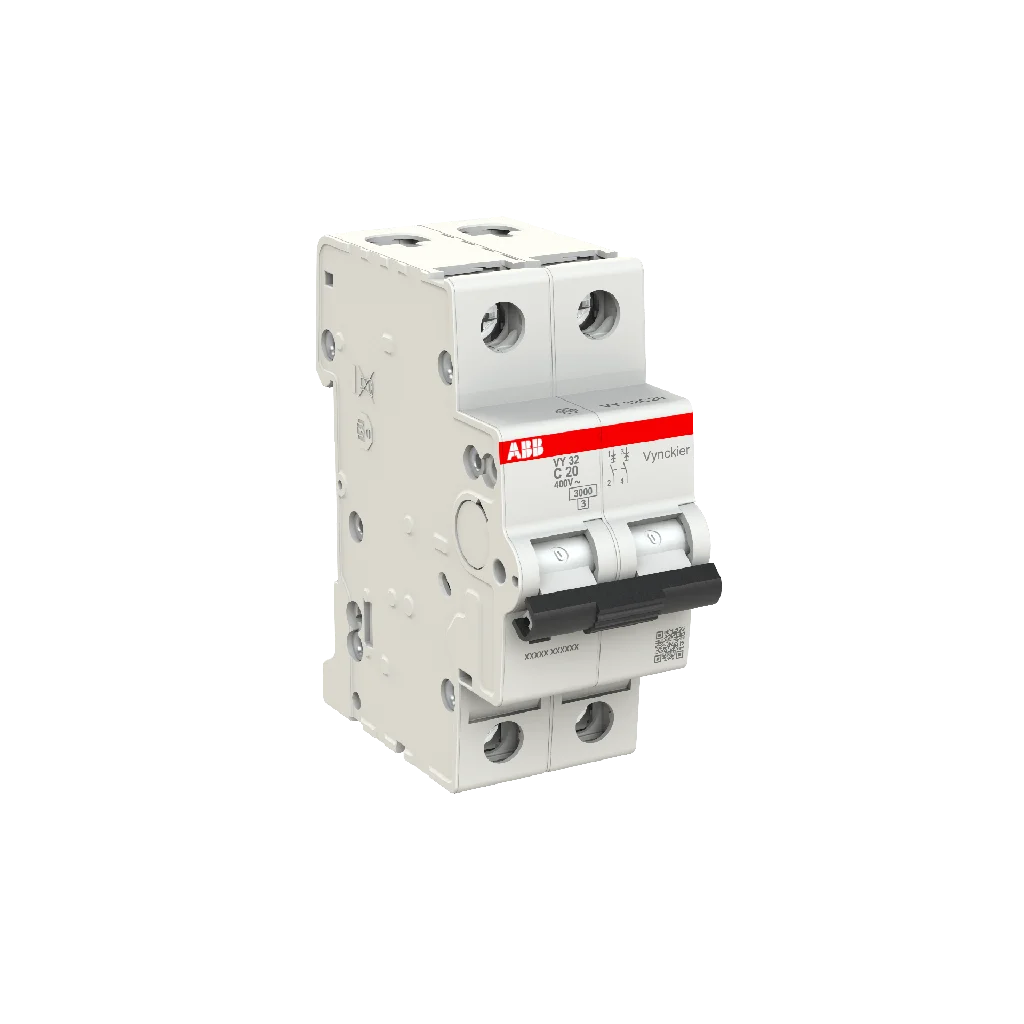 ABB AUTOMAAT C 3KA 2P 20A REF:SQ-2PC20 ABB