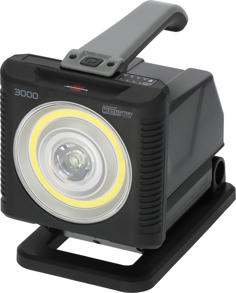 MULTI BATTERY LED BATTERIJ HANDLAMP HL 3000 1140+2160LM IP54 REF:1173730000 BRENNENSTUHL