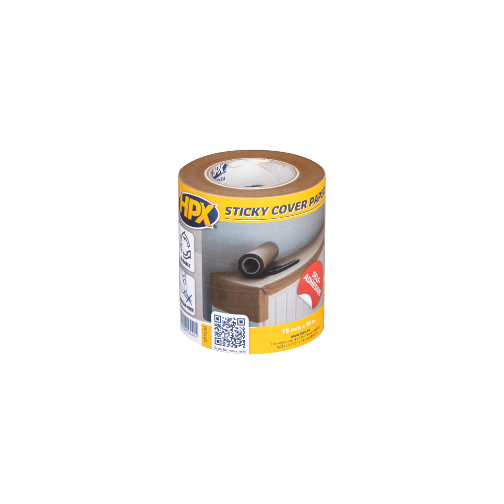CP7530 Zelfklevend afdekpapier - 74mm x 30m