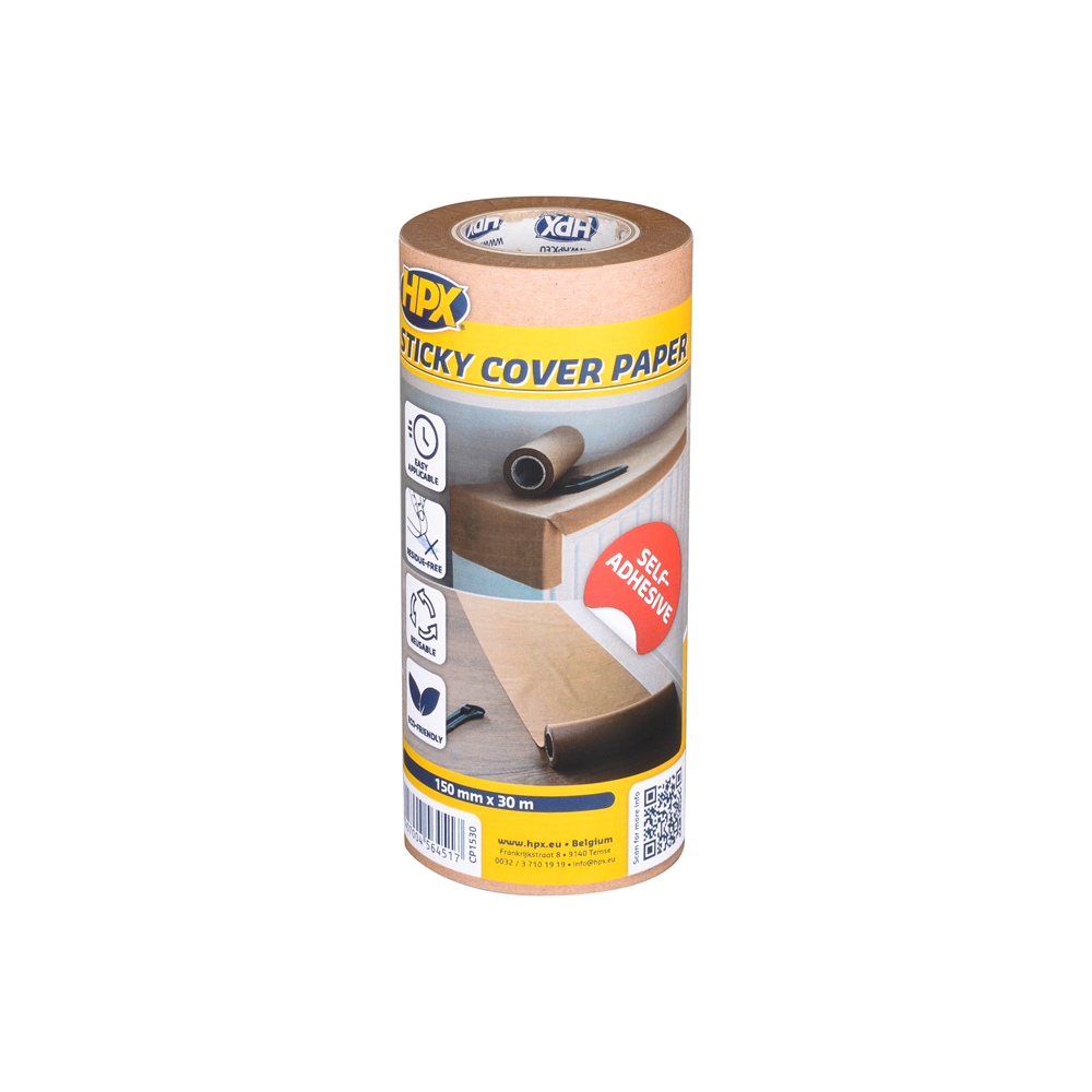 CP1530 Zelfklevend afdekpapier - 148mm x 30m