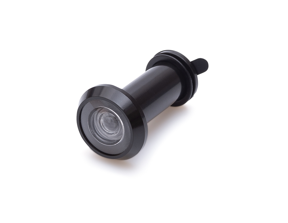 DEURSPION ZWART 200° / Ø 16 MM DEURDIKTE 35-60MM REF:DRS023B