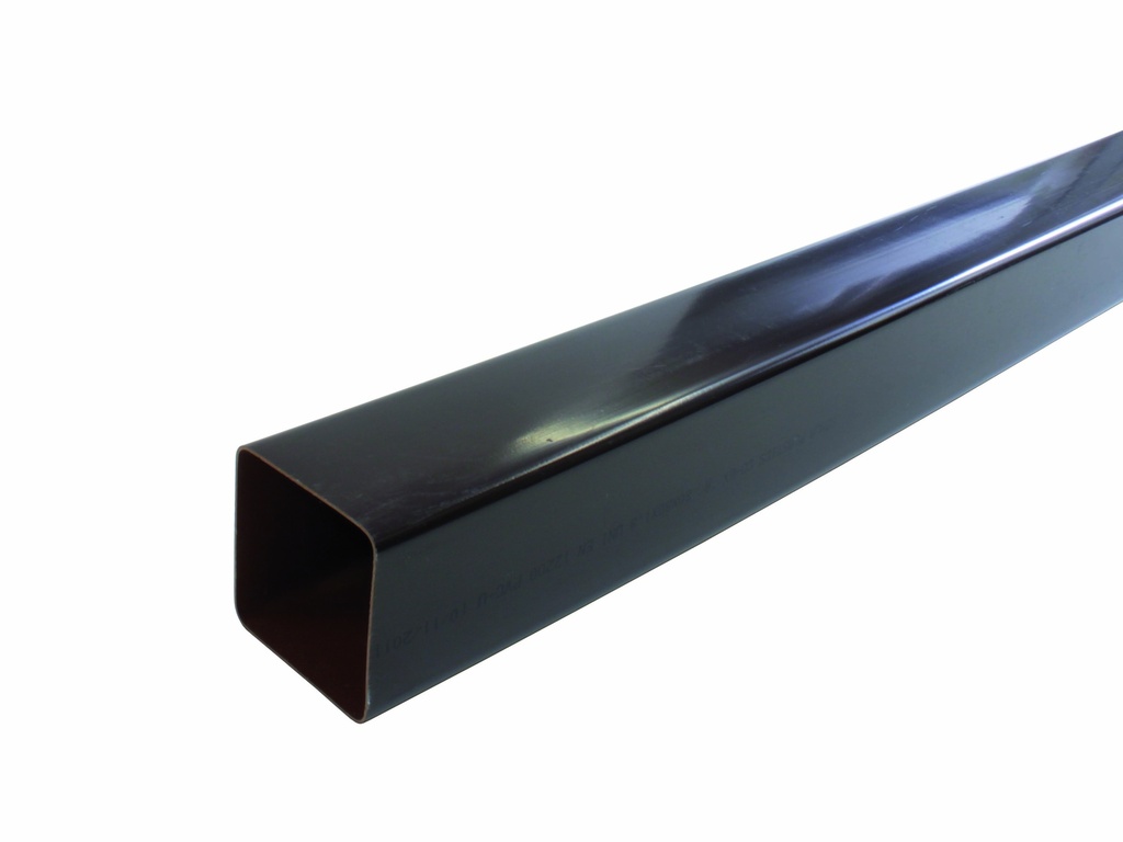 AFVOERBUIS PVC COEX VIERK. 80X80 3M DONKERGRIJS REF:1400.4883 SCALA