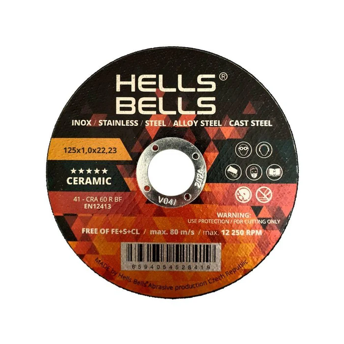 HELLS BELLS PREMIUM ST/INOX SNIJSCHIJF 41-125X1.0X22.2 REF:WAHCFLA-4112510-0025 WEDI