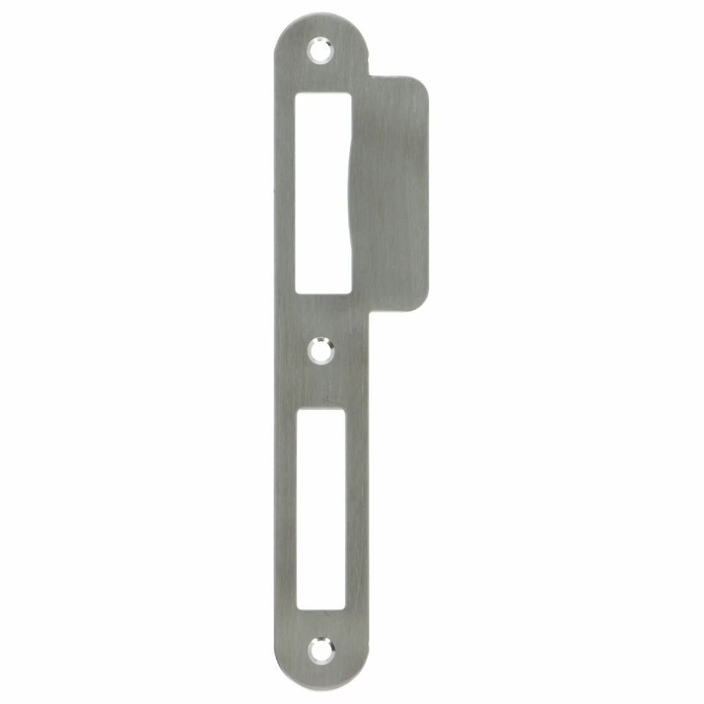 VLAKKE SLUITPLAAT SERIE E1 AFGEROND 170X48MM LIP 24MM INOX REF:PC08027 48 LITTO