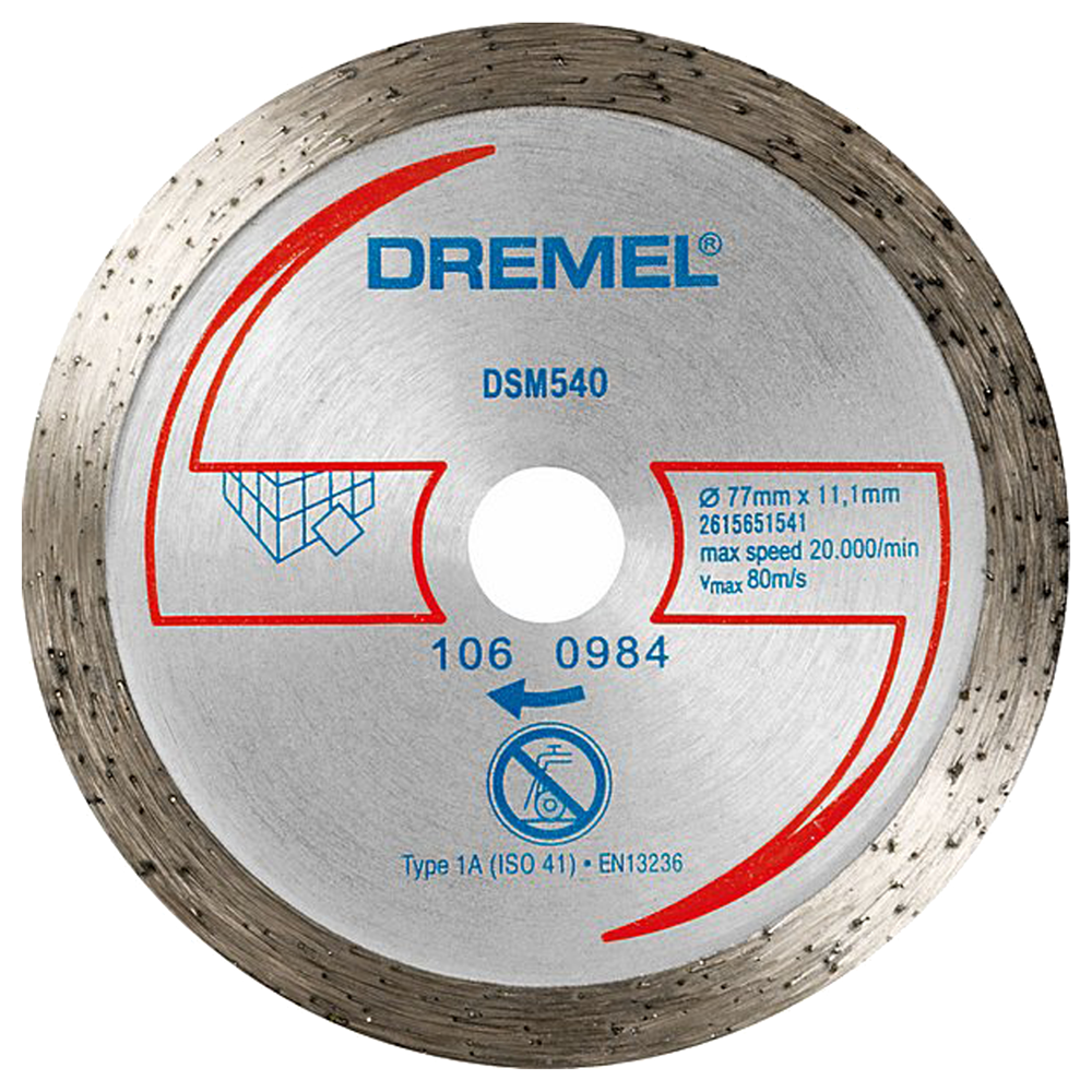 DSM20 ACCESSOIRES S540JB (S540JB, DSM20 DIAMANT SNIJSCHIJF VR TEGELS) REF:2 615 S54 0JB DREMEL