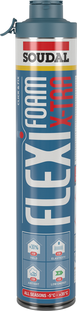 750ML FLEXIFOAM-XTRA CLICK & FIX REF:157325 SOUDAL