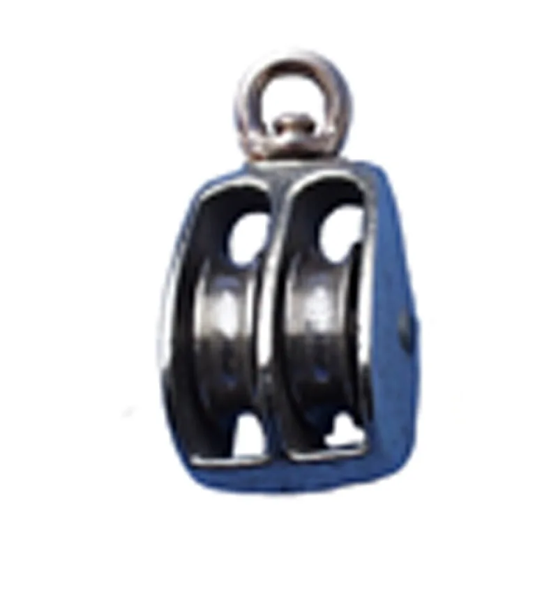 TAKELBLOK. 2 WIELEN. DRAAIOOG 23MM 1-2303-25