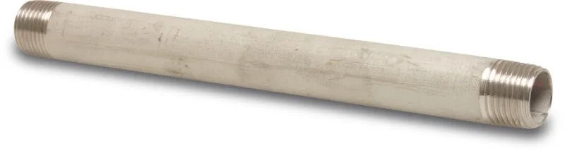 PROFEC NR. 23 PIJPNIPPEL RVS 304 1" BUITENDRAAD 8BAR 200 MM REF:0081561 BOSTA