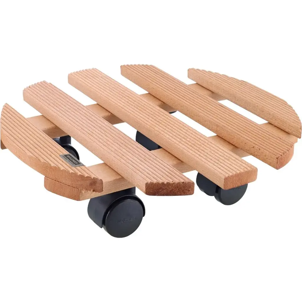 PLANTENBAK TROLLEY Ø30X8.5CM  MULTIROLLER COUNTRY  CHESTNUT 20-0182-01 REF:2687