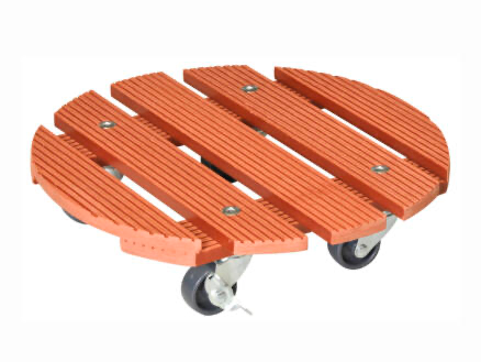 20-0535-01 WPC RONDE PLANTENROLLER TERRACOTTA+REMMEN REF:4377