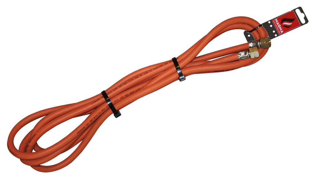 RUBBER GASSLANG MET 2 AANSLUITINGEN 3/8"L - 10 M - Ø 6,3 MM REF:MA 960510 MAGMA