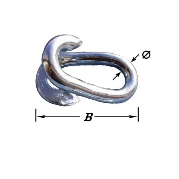 NOODSCHAKELS TE LASSEN VERZINKT 7X43MM REF:2-0189-12-7