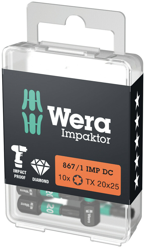867/1 IMP DC TX 20X25 BIT C-6.3  (10 ST) REF:WER05057624001 WERA