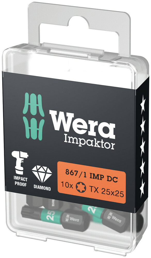 867/1 IMP DC TX 25X25 BIT C-6.3 (10 ST) REF:WER05057625001 WERA