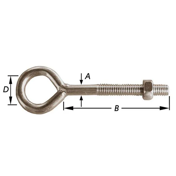 2 OOGBOUTEN GROOT OOG VERZINKT M8X50X20MM S-8800-1