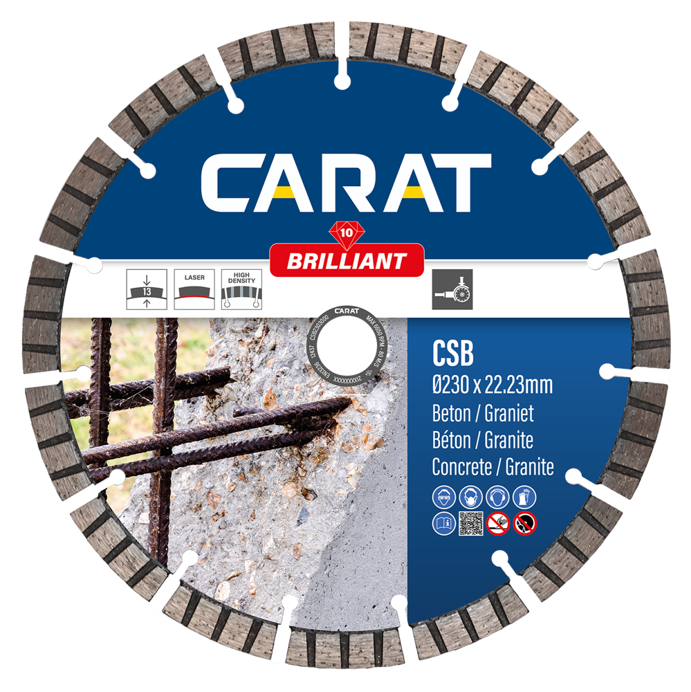 DIAMANTZAAGBLAD CSB BRILLIANT 300X22,2 GRANIET/BETON REF:CSB3003000 CARAT