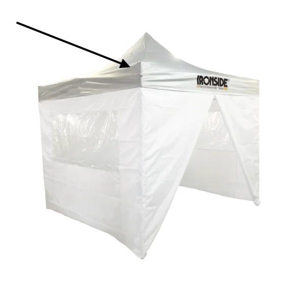 BOVENZEIL VOOR WERFTENT 307198 WIT Z. LOGO IR900003 REF:308904 IRONSIDE