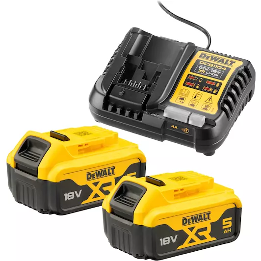 18V XR ACCU STARTERPACK (2X DCB184 + XR MULTIVOLTAGE LADER) REF:DCB1104P2-QW DEWALT