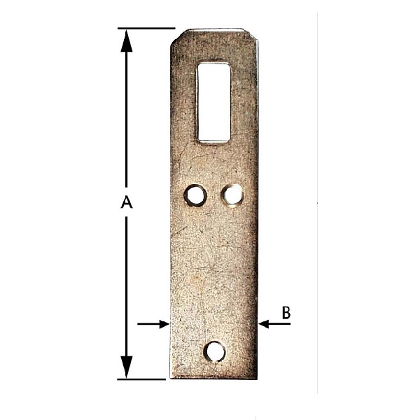 2 SCHAPHAKEN IJZER VERZINKT 80X20MM REF:S-1005-12-80