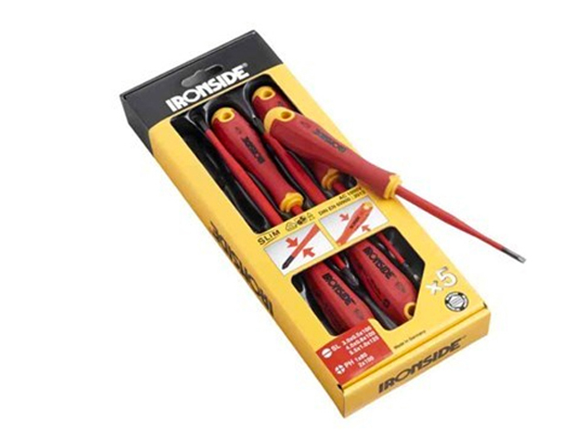 SCHROEVENDRAAIERS 5STKS VDE SLIM BLADE IR100641 REF:354839 IRONSIDE