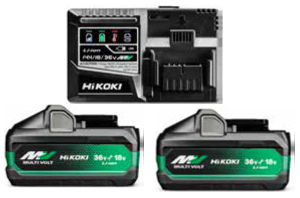 BoosterPack Multi-Volt - 2 x 8Ah 18V / 4Ah 36V + snellader UC18YSL3 UC18YSL3WJZ